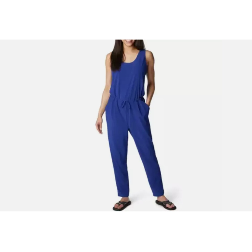 Columbia Women Anytime Tank Top Jumpsuit Dark Sapphire Size M 11728